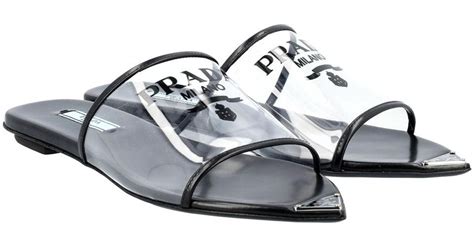 prada mens slide sandals|prada plexiglass sandals.